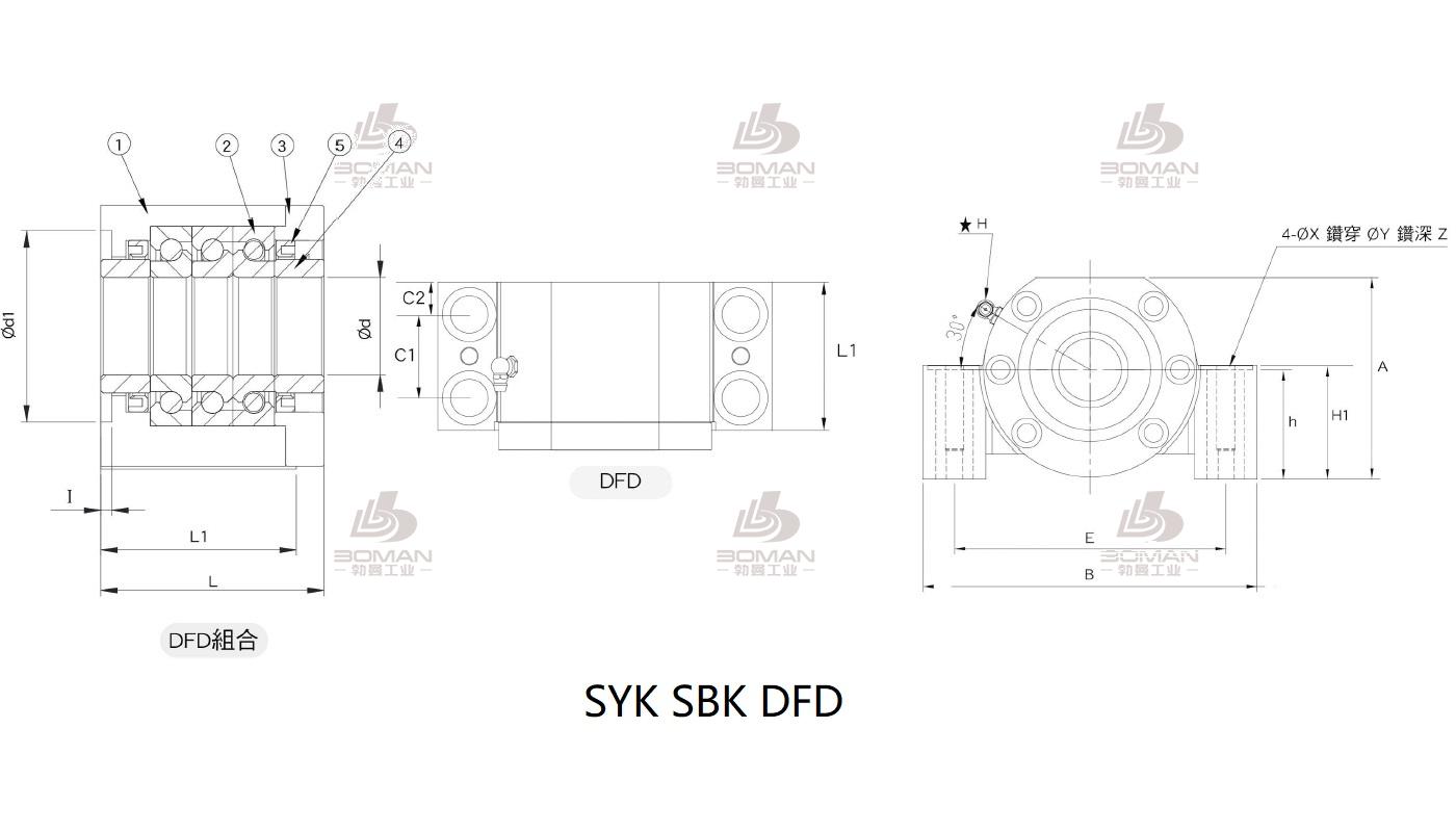 SYK AF10 syk丝杆固定端和支撑端